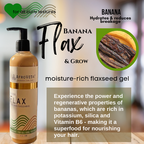 Banana Flax + Grow Curl Defining Gel 💚