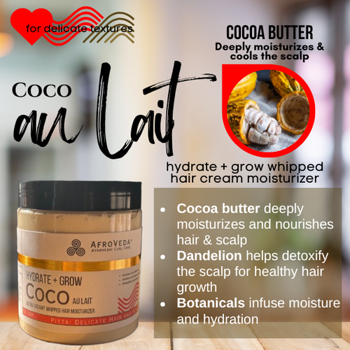 Coco Au Lait Hydrate + Grow Hair Cream Moisturizer
